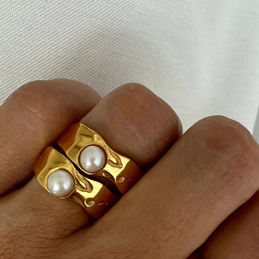 18K Gold Plated Aphrodite Ring - Naked Muse Waterproof Jewellery