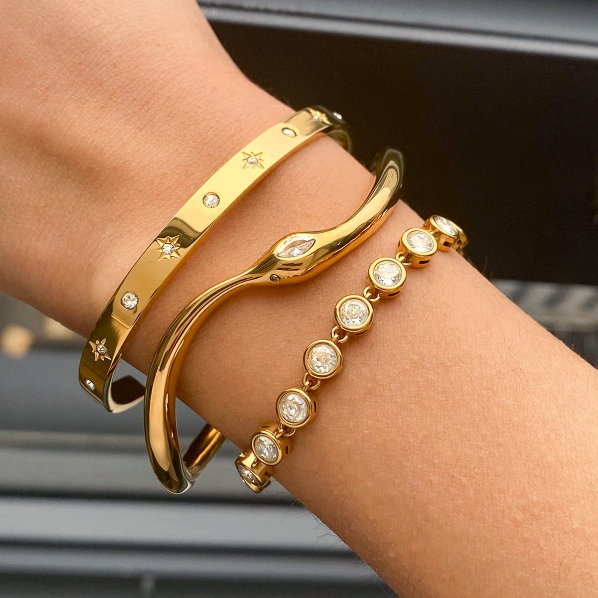 18K Gold Plated Diana Bracelet - Naked Muse Waterproof Jewellery