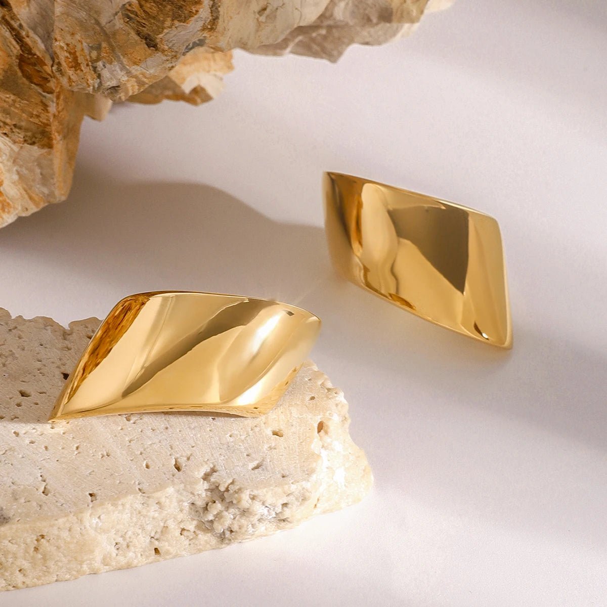 18K Gold Plated Glinda Earrings - Naked Muse Waterproof Jewellery