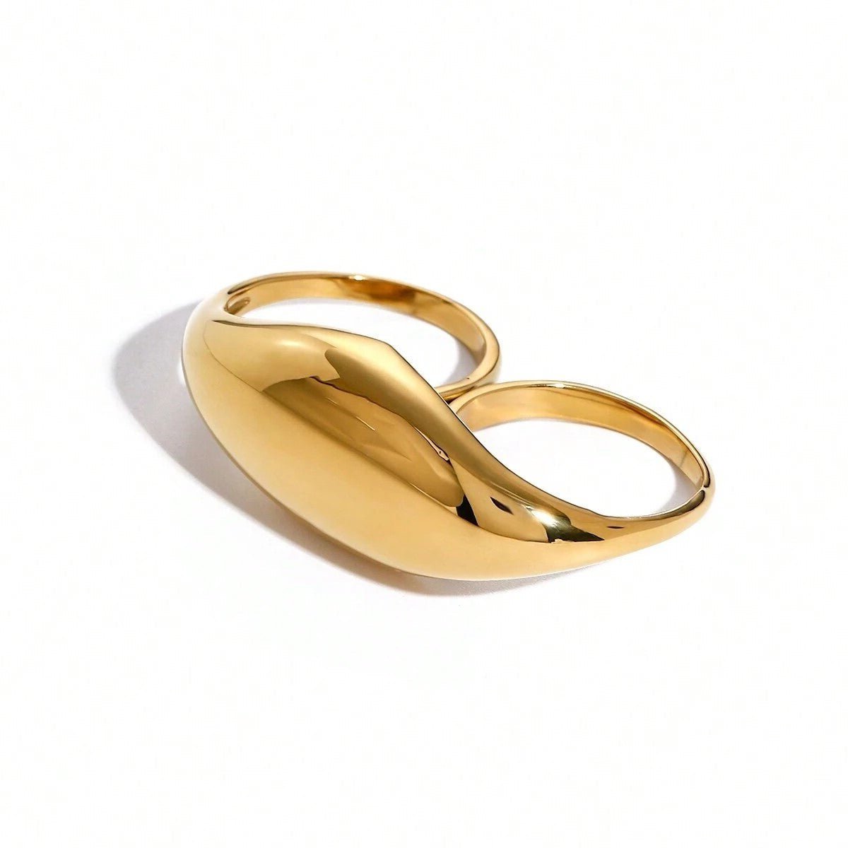 18K Gold Plated Horizon Ring - Naked Muse Waterproof Jewellery