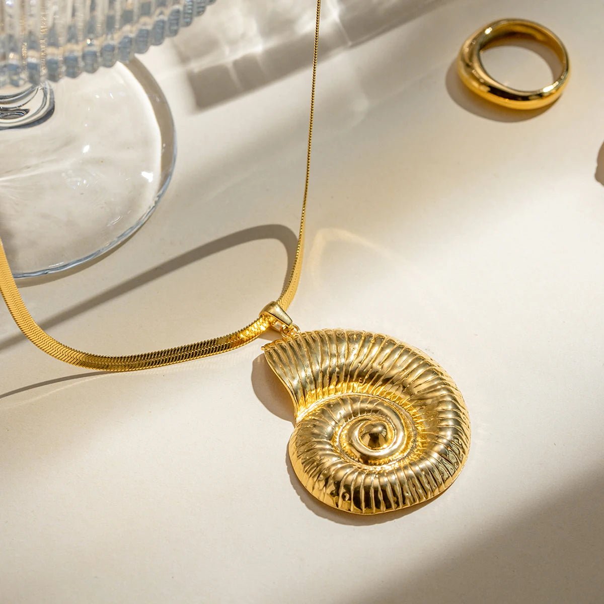 18K Gold Plated Ursula Necklace - Naked Muse Waterproof Jewellery