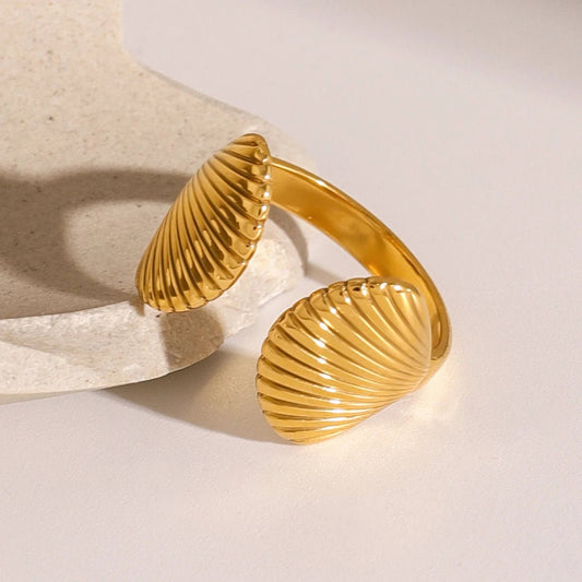 18K Gold Plated Venus Ring - Naked Muse Waterproof Jewellery