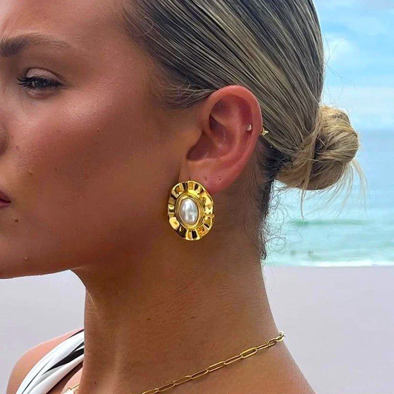 Earrings - Naked Muse 18K Gold Plated Waterproof Jewellery