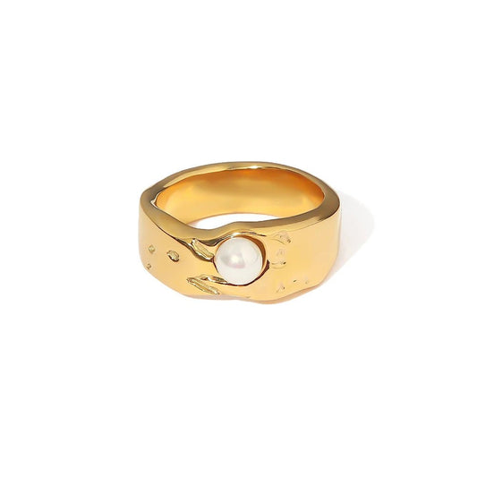 18K Gold Plated Aphrodite Ring - Naked Muse Waterproof Jewellery