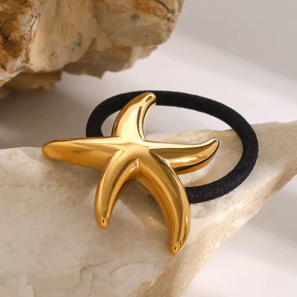 18K Gold Plated Aster Hair Tie - Naked Muse Waterproof Jewellery