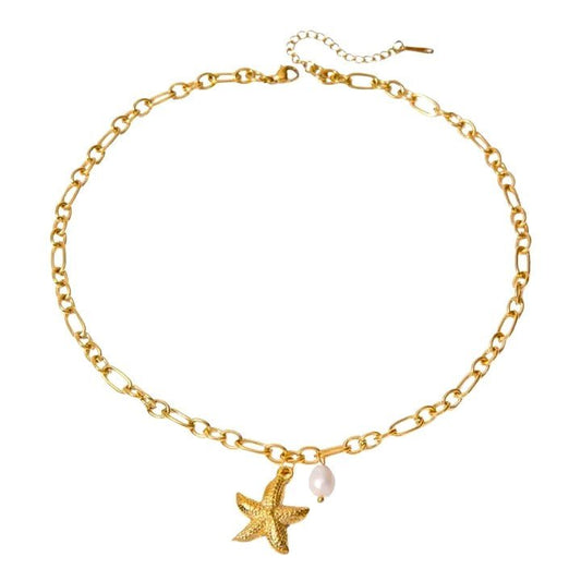 18K Gold Plated Aster Necklace - Naked Muse Waterproof Jewellery