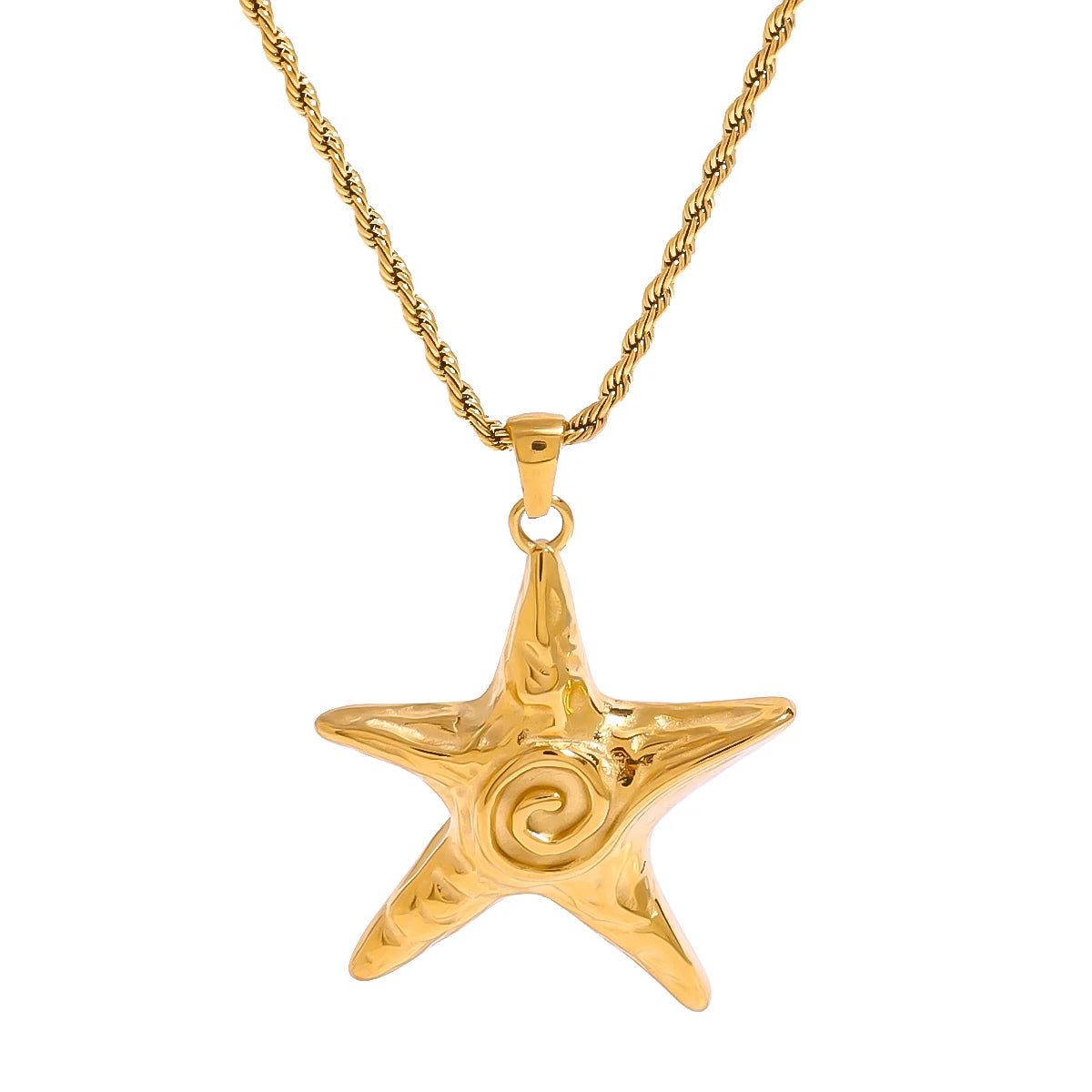18K Gold Plated Asteria Necklace - Naked Muse Waterproof Jewellery