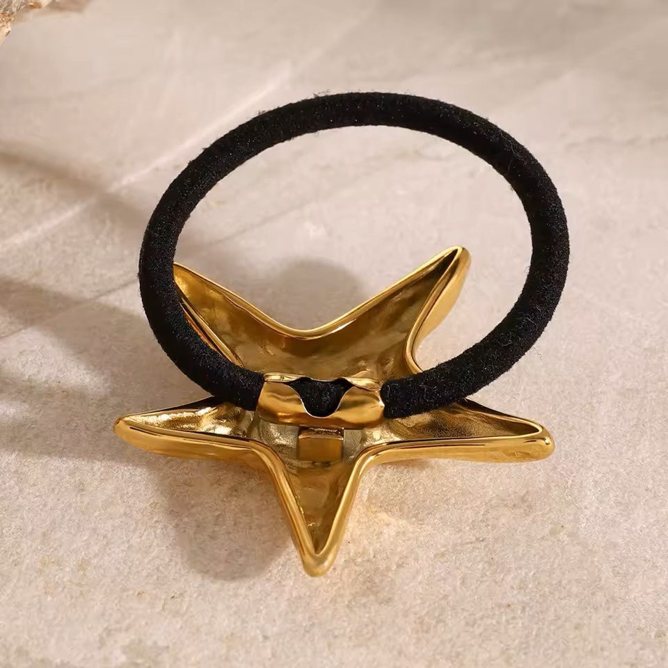 18K Gold Plated Asterias Hair Tie - Naked Muse Waterproof Jewellery
