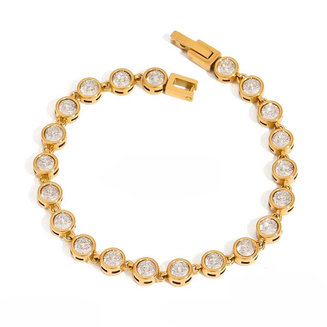 18K Gold Plated Diana Bracelet - Naked Muse Waterproof Jewellery