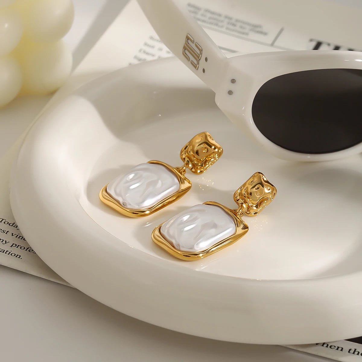 18K Gold Plated Filntisy Earrings - Naked Muse Waterproof Jewellery