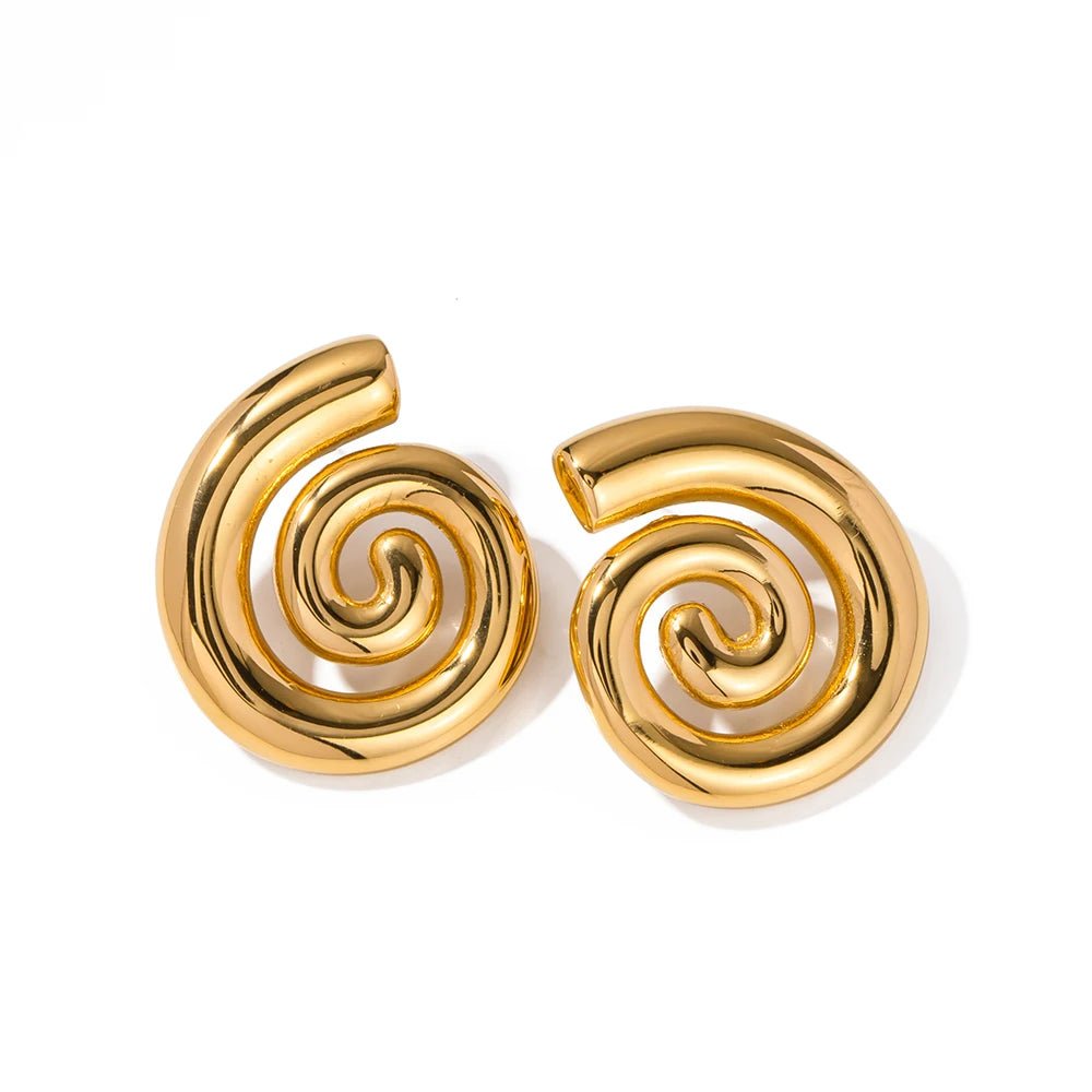 18K Gold Plated Helix Earrings - Naked Muse Waterproof Jewellery