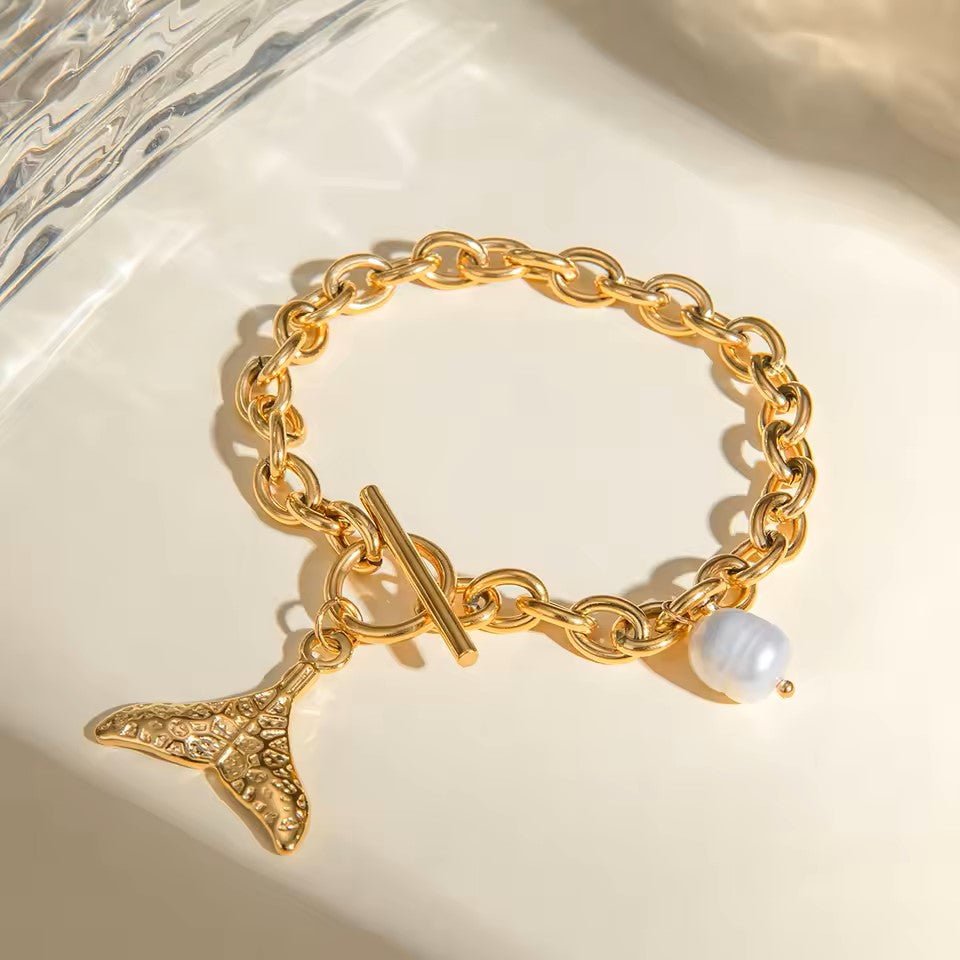 18K Gold Plated Ketos Charm Bracelet - Naked Muse Waterproof Jewellery