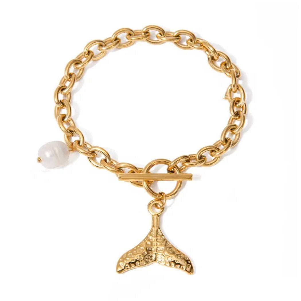 18K Gold Plated Ketos Charm Bracelet - Naked Muse Waterproof Jewellery