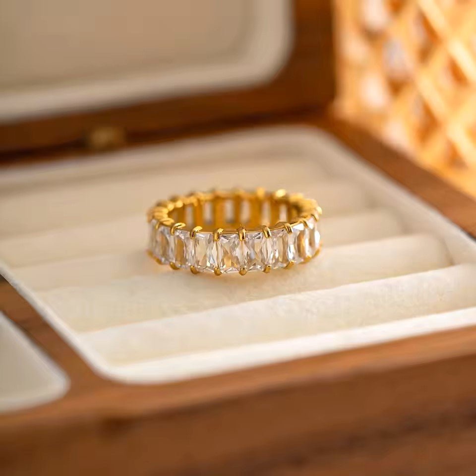 18K Gold Plated Lustre Ring - Naked Muse Waterproof Jewellery