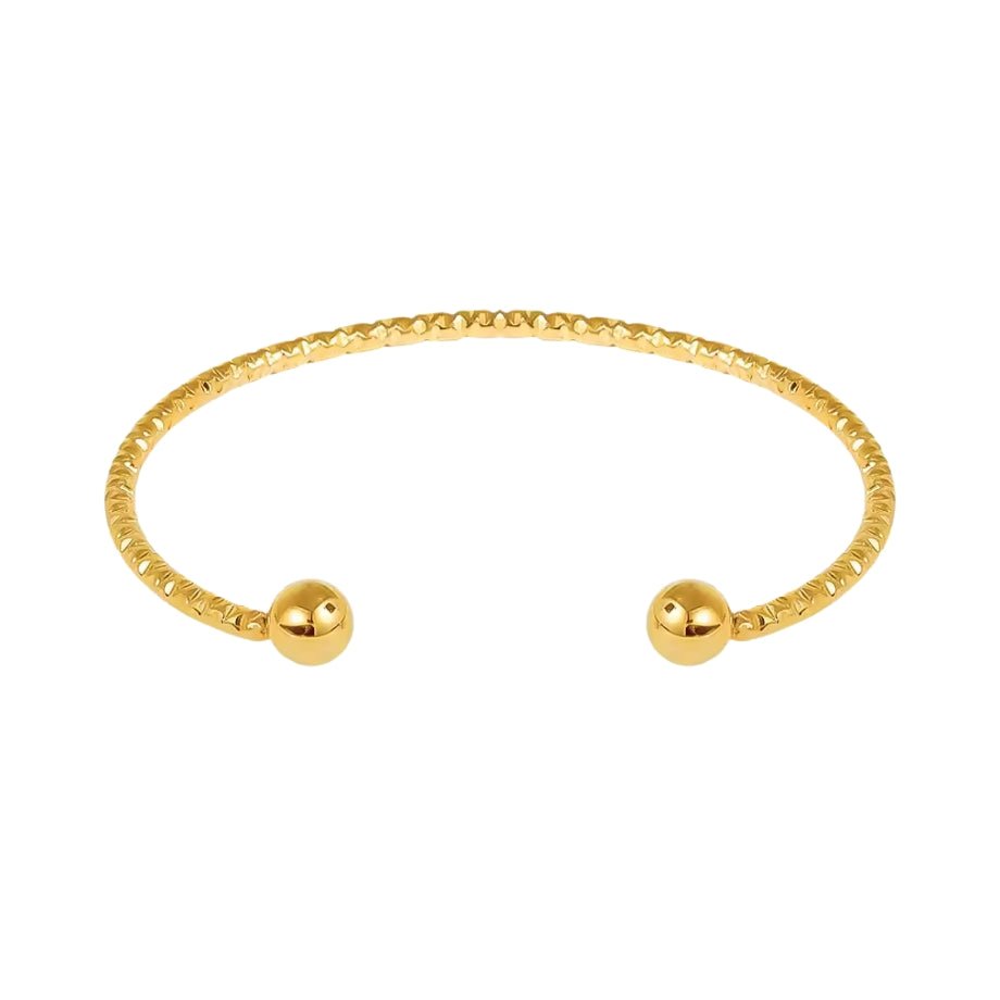 18K Gold Plated Margot Cuff Bracelet - Naked Muse Waterproof Jewellery