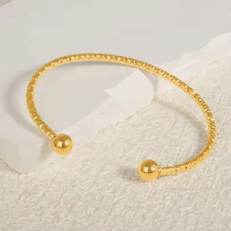 18K Gold Plated Margot Cuff Bracelet - Naked Muse Waterproof Jewellery