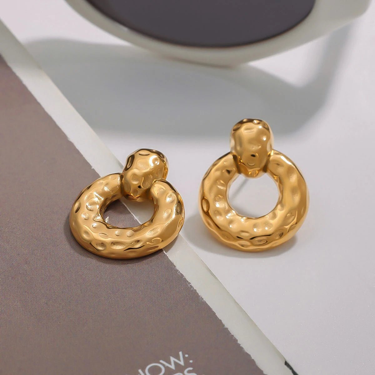 18K Gold Plated Mira Earrings - Naked Muse Waterproof Jewellery