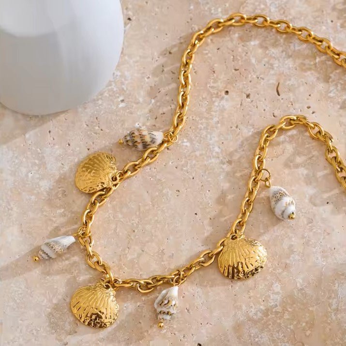 18K Gold Plated Nerida Necklace - Naked Muse Waterproof Jewellery