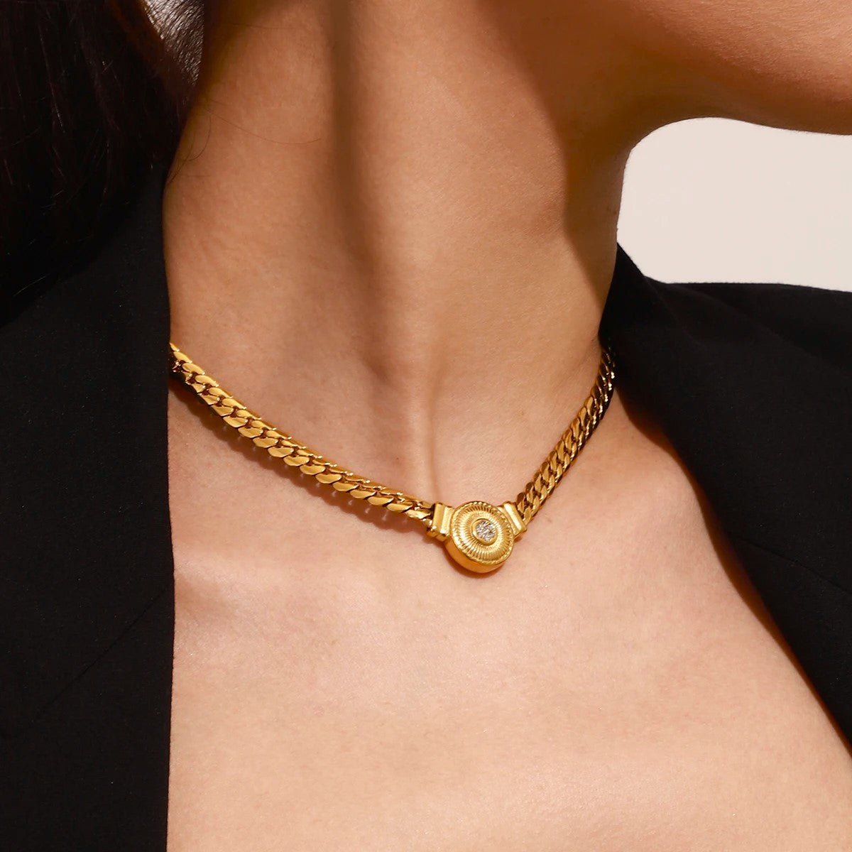 18K Gold Plated Sofia Necklace - Naked Muse Waterproof Jewellery