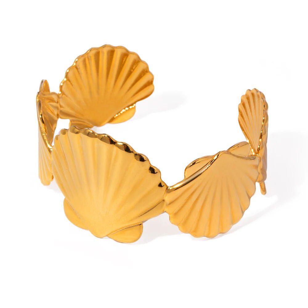 18K Gold Plated Venus Cuff Bracelet - Naked Muse Waterproof Jewellery
