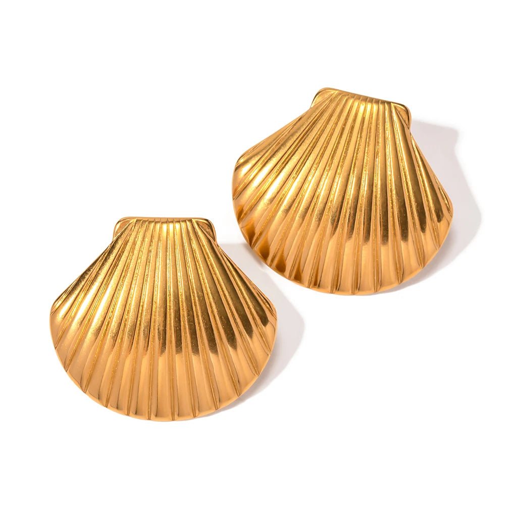 18K Gold Plated Venus Earrings - Naked Muse Waterproof Jewellery