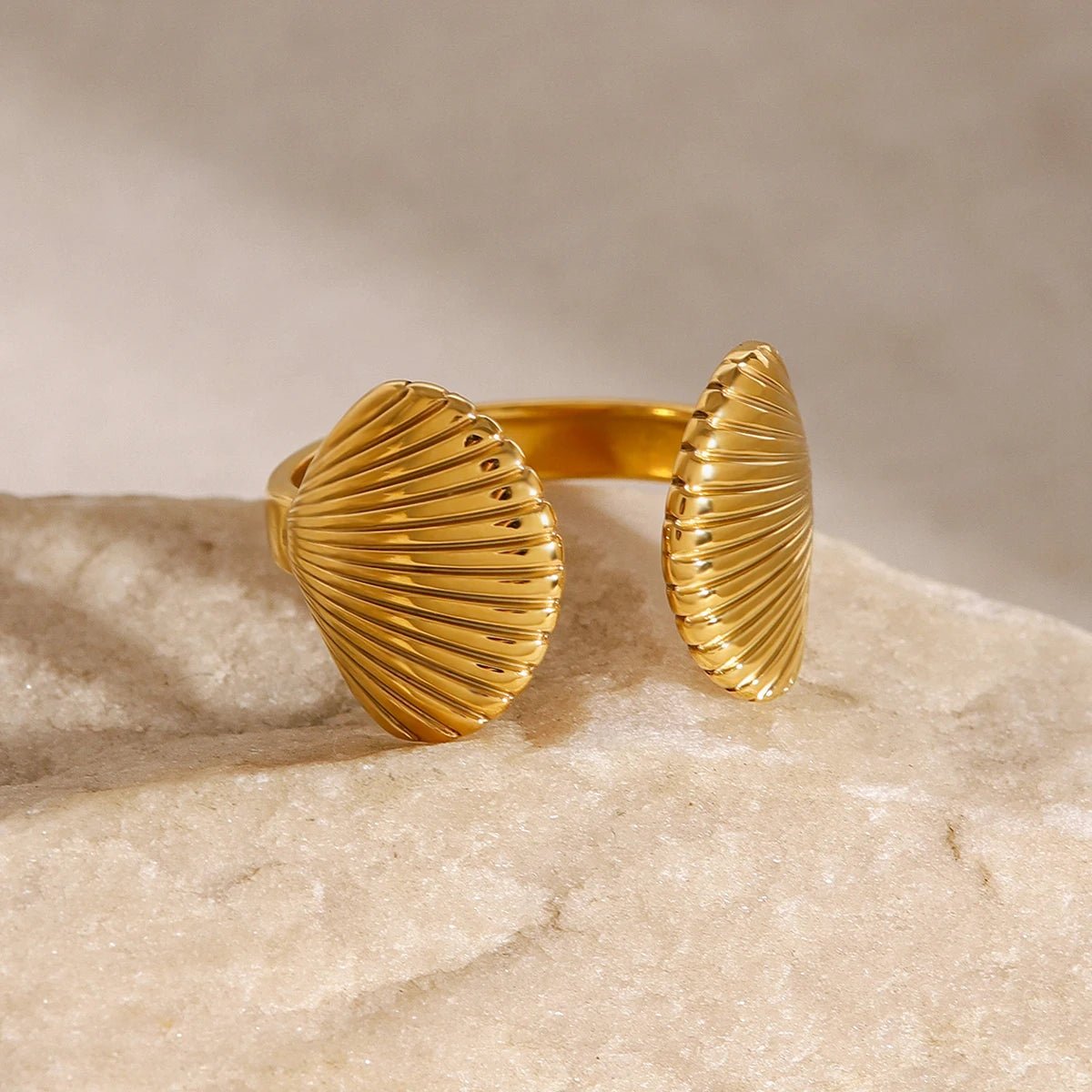 18K Gold Plated Venus Ring - Naked Muse Waterproof Jewellery
