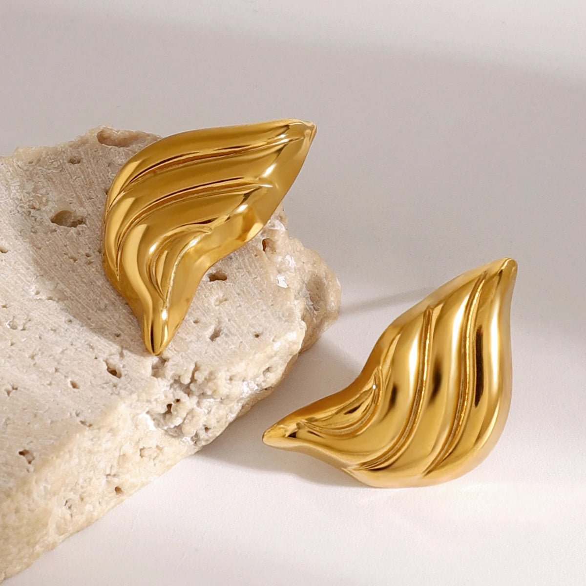 18K Gold Plated Vera Earrings - Naked Muse Waterproof Jewellery