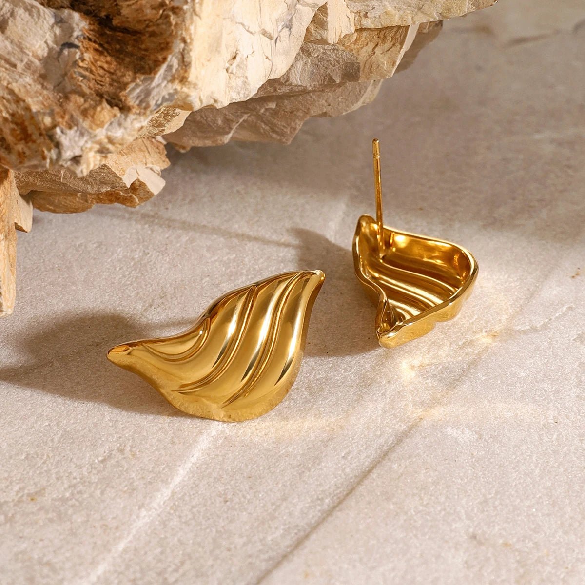 18K Gold Plated Vera Earrings - Naked Muse Waterproof Jewellery