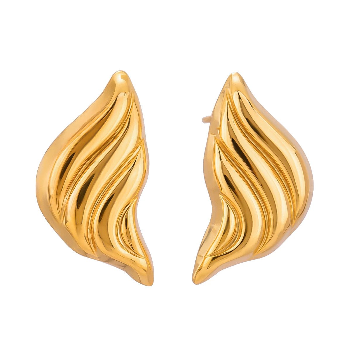 18K Gold Plated Vera Earrings - Naked Muse Waterproof Jewellery